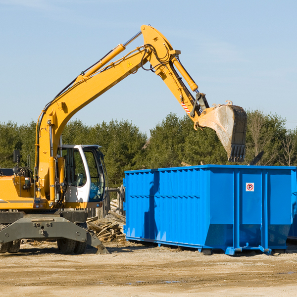 are there any restrictions on where a residential dumpster can be placed in Garland Wyoming